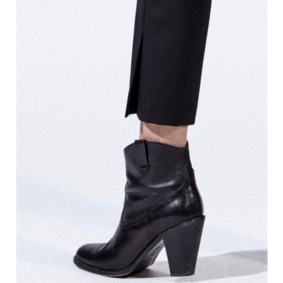 NEW! Nili Lotan 8 Elastic Waist 100% Wool Chelsea Pants $450 Crop Jet Black - Picture 9 of 12